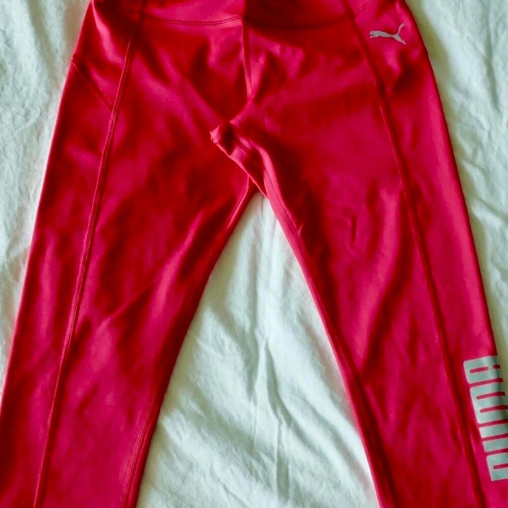 Puma Women's Red and Pink Leggings